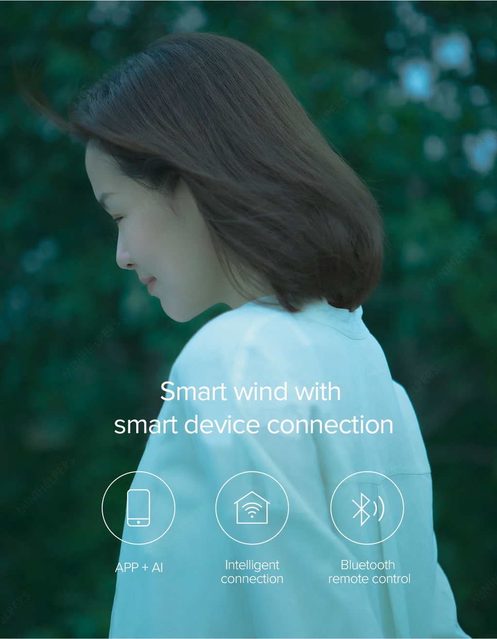 Xiaomi Smartmi Fan 3 Cordless App Control Smart Standing Built In ...