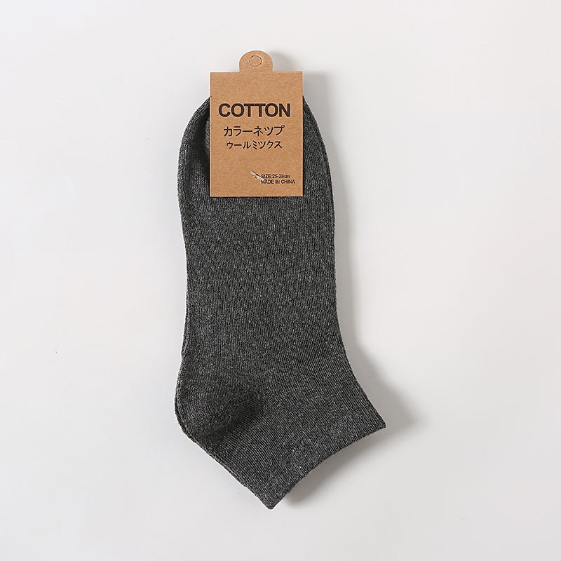 (Ready Stock）Men Socks Basic Earth Tone Stokin Ankle Sock Low Cut ...