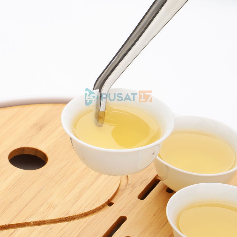 PINSET CHINESE TEA STAINLESS / ALAT CAPITAN CANGKIR TEH / TEA CLIP STAINLESS FOOD GRADE - Gambar 2