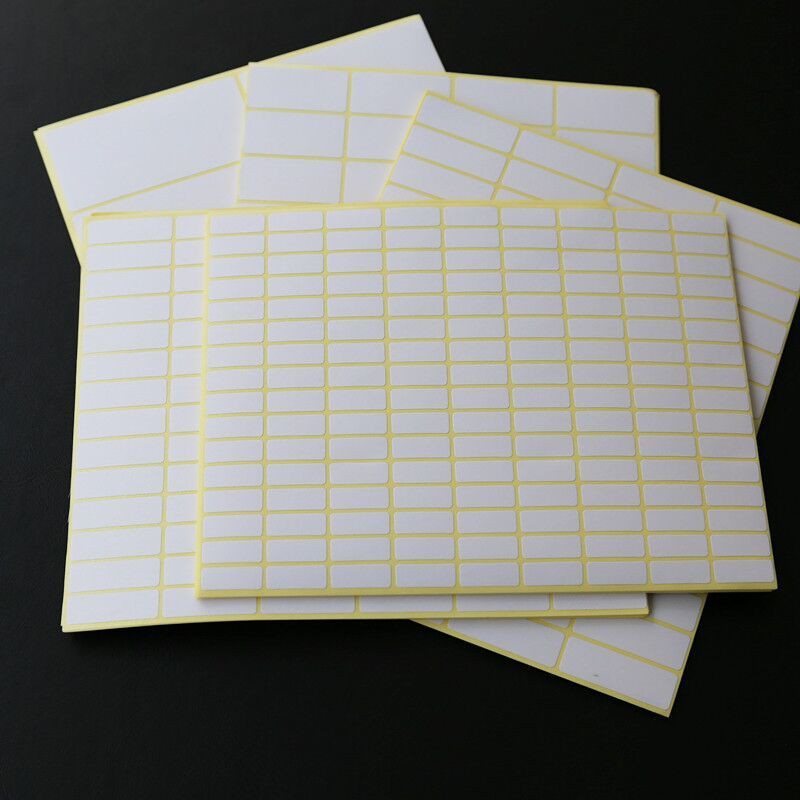 A5 adhesive sticker White small stick label blank handwriting can be ...