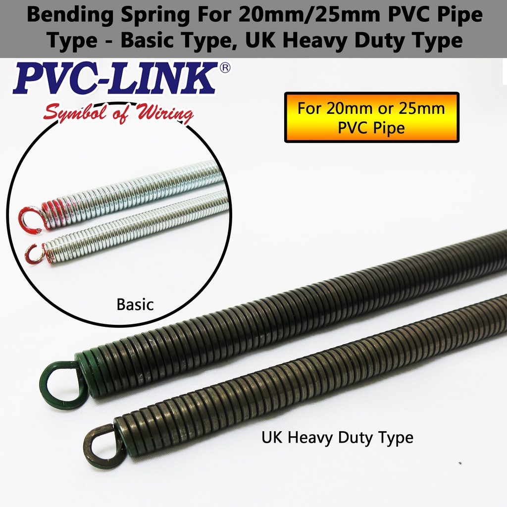 PVC-LINK/UK Heavy Duty Bending Spring For 20mm/25mm PVC Pipe (Silver ...