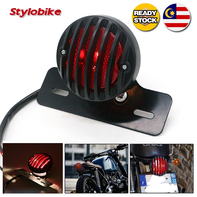 MOTORCYCLE TAIL BRAKE LIGHT RUNNING LICENSE LIGHT LAMP PLATE MOUNT