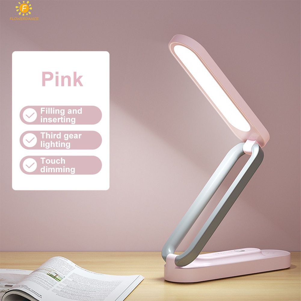 Study Lamp Foldable Ratable Desk Lamp USB Charging Portable touch light ...