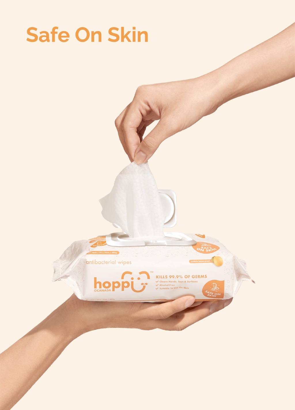 Antibacterial wipes store for baby toys