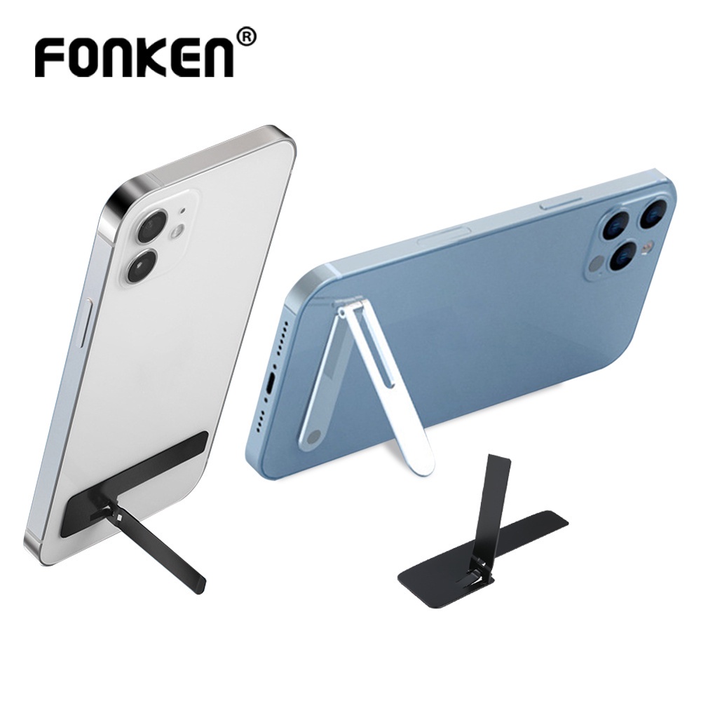 Fonken Ultra thin Mobile Phone Stand Desktop Support Metal Phone Holder Foldable For Phone