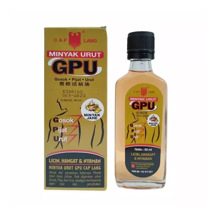MINYAK URUT GPU MINYAK JAHE 30 ML/MINYAK URUT/MINYAK PIJAT/PERAWATAN TUBUH - Gambar 2