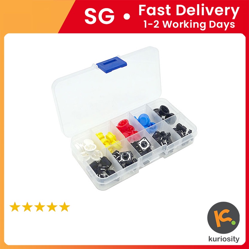 Push Button 12mm Kit 25pcs | Shopee Singapore