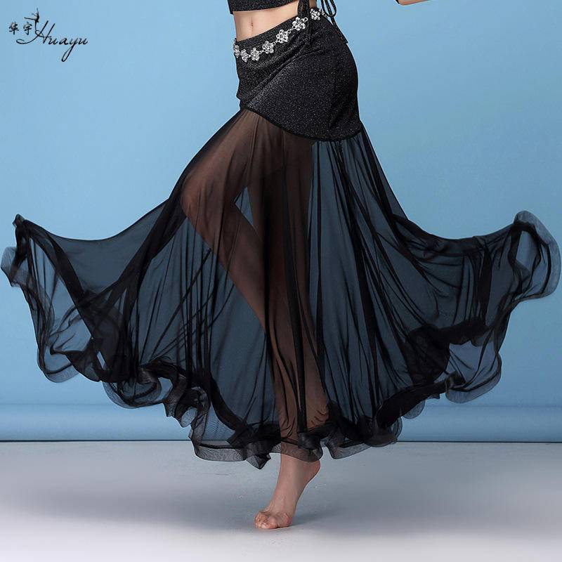 Free Shipping Belly Dance Skirt Large Swing Costume Bottomsuit Practice