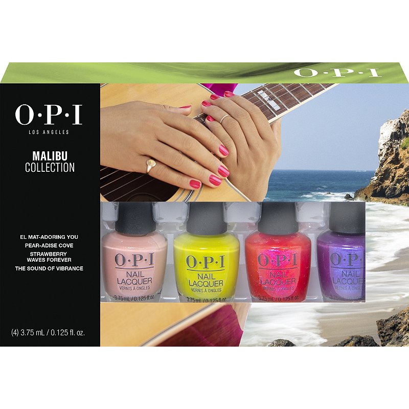OPI Mini Nail Polish Gift Set Malibu Collection 4 bottles x 3.75ml ...