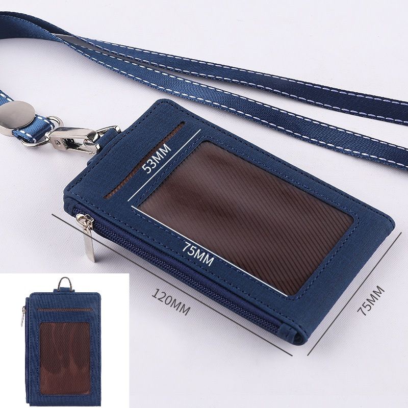 Card Holder With Neck Lanyard Name Tag Id Card Badge Holder Purse 