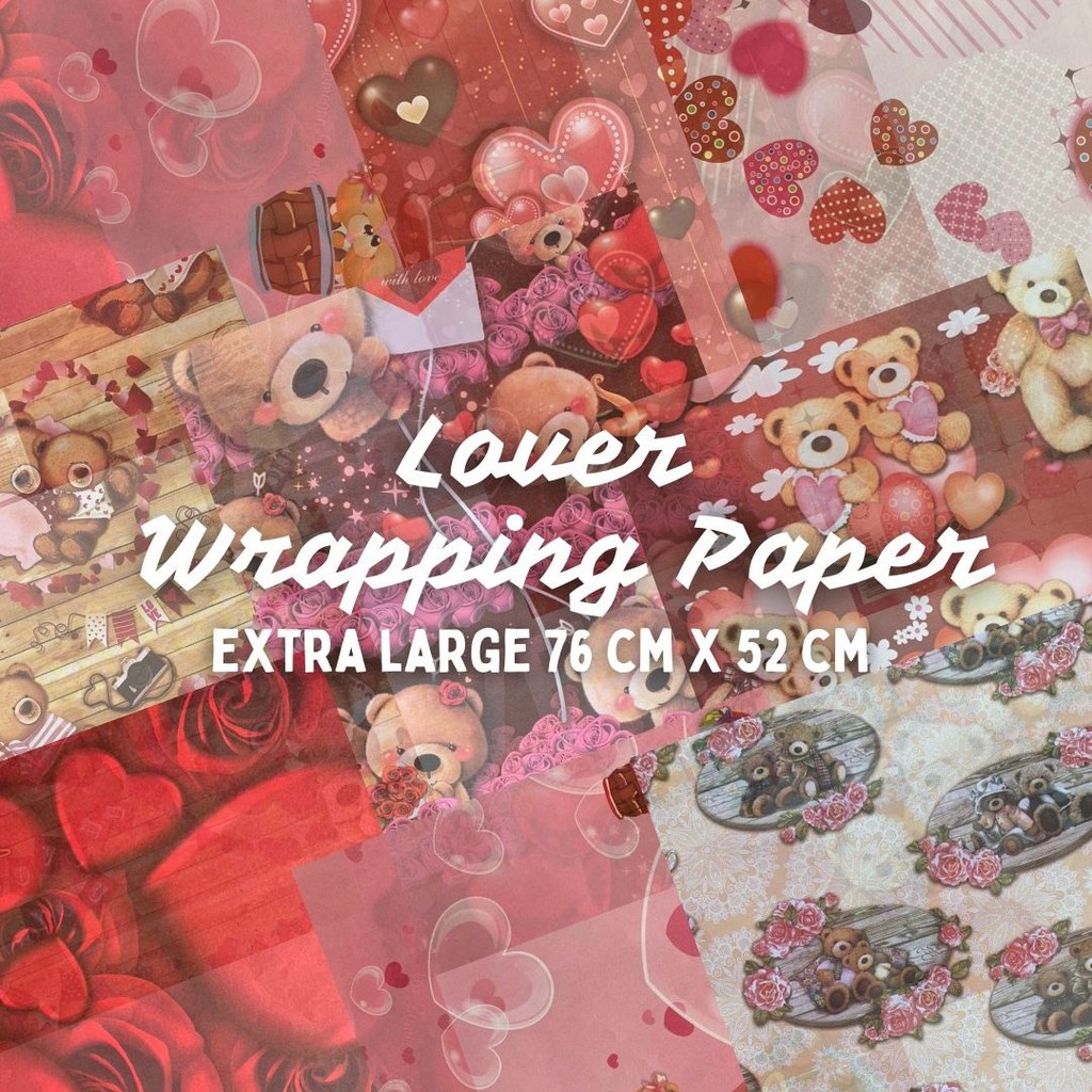 [Lover] Wrapping Extra Large Paper Kertas Balut Hadiah 礼物纸 Wrapper ...