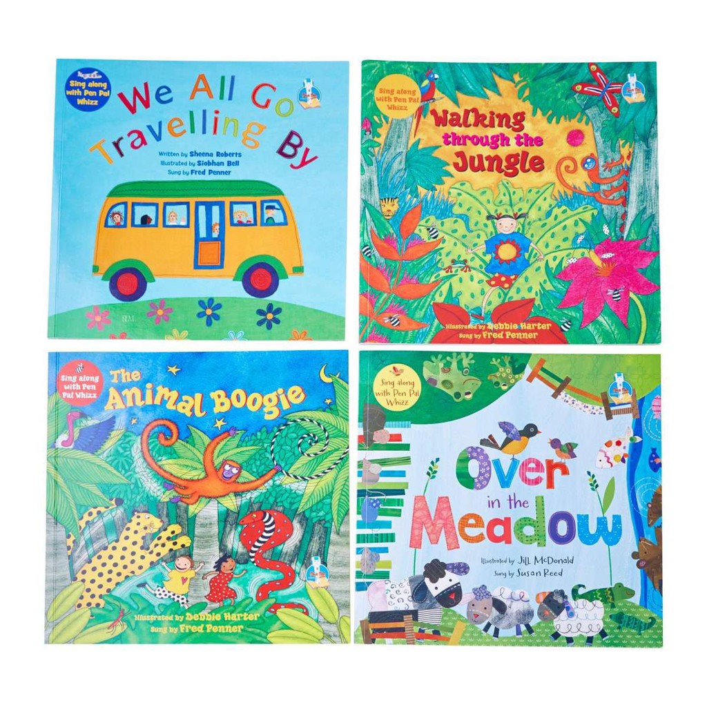 JLB Barefoot Books Sing Along Series 4 Books Shopee Singapore
