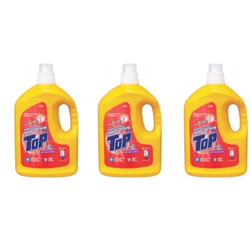 [Bundle of 3] Top Liquid Detergent Anti Bacterial, 4KG Shopee Singapore