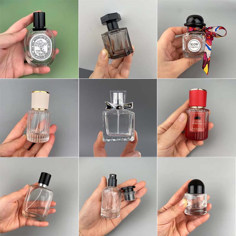 28 Styles】30ml Elegant Perfume Glass Empty Bottle Mini Press