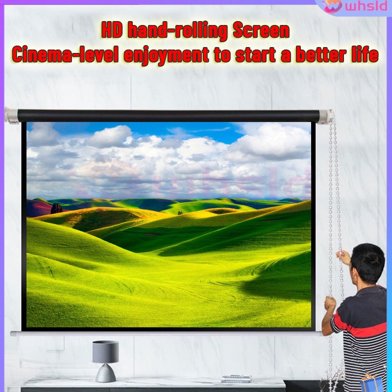 HandPulled Screen Projection Screen Wall Hanging Projection Screen
