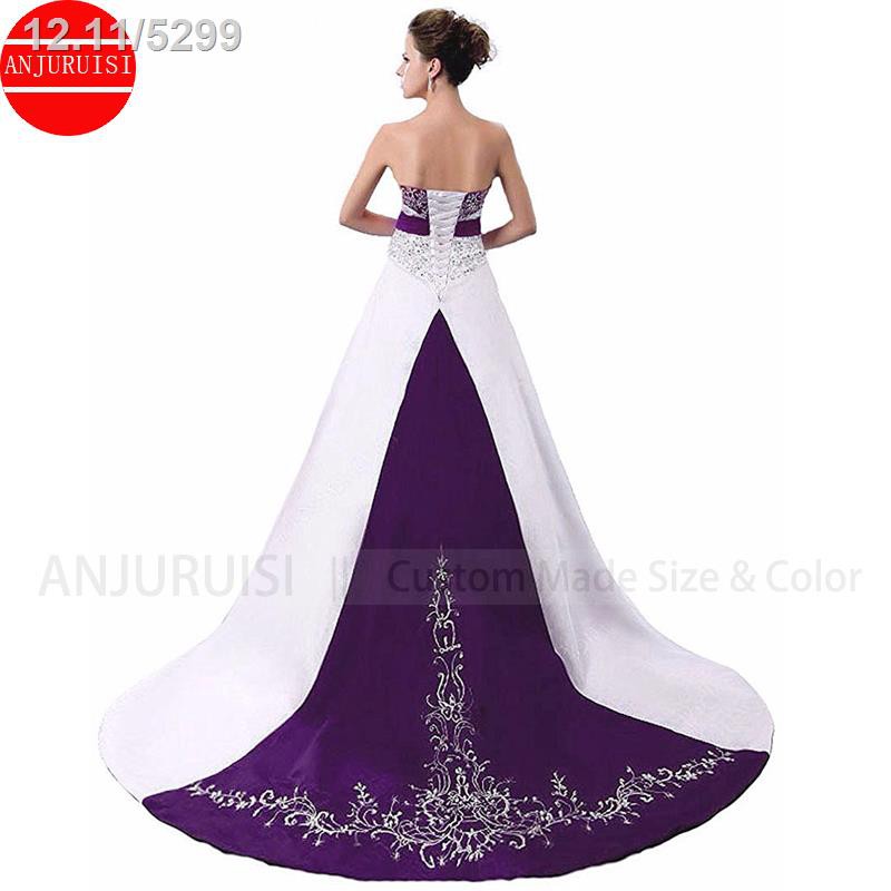 Purple vintage wedding on sale dress