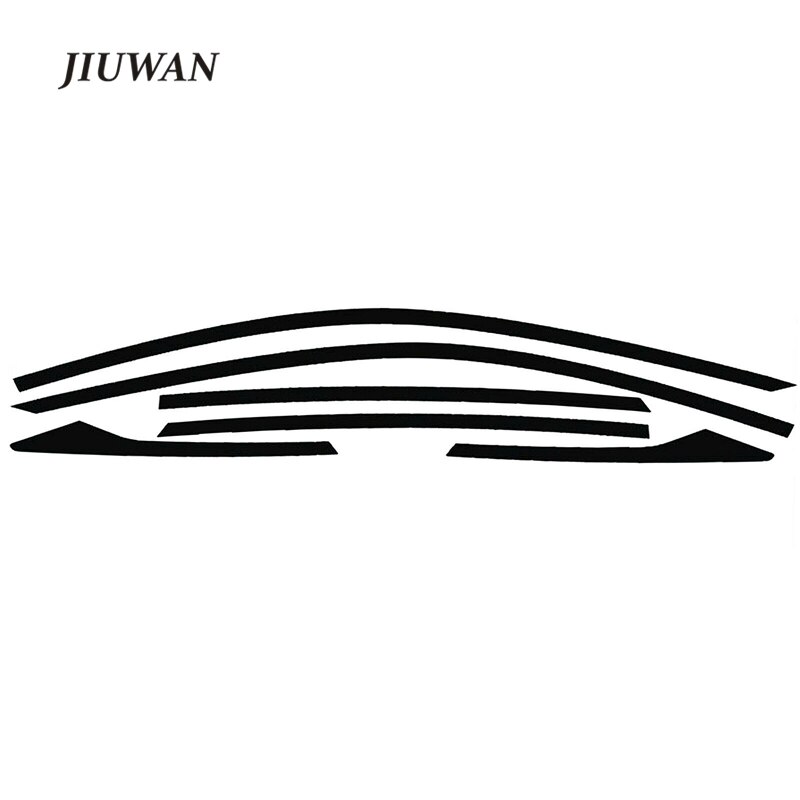 1 Set Car Window Frame Trims Protection Film Matte Black Sticker Decal Fashion Automobile Styling For Honda Civic Sedan 16-20