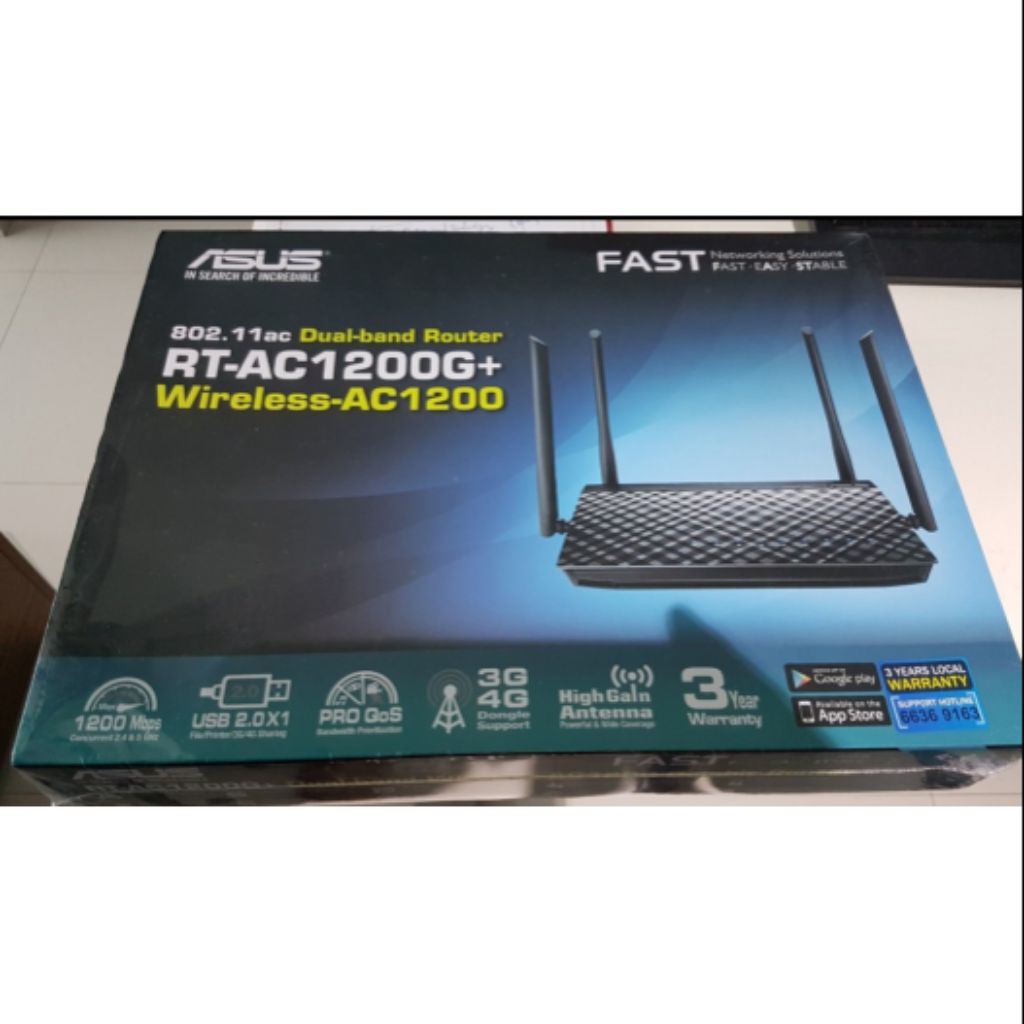 ASUS RT-AC1200G+ Wireless Router | Shopee Singapore