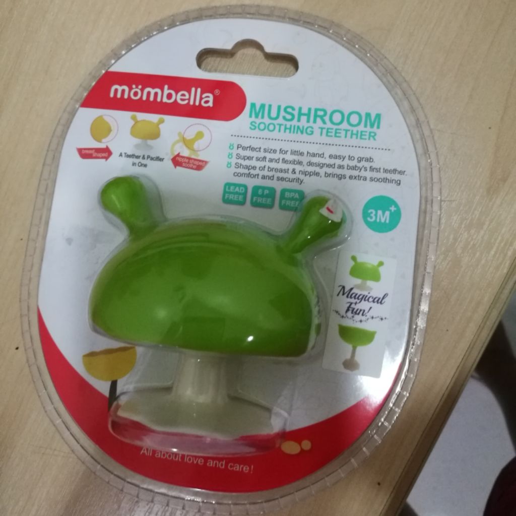 Mombella store mushroom teether