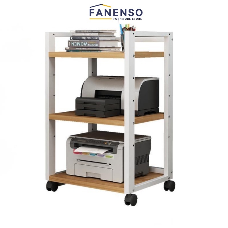 Fanenso Rack Storage Multi Layer Rack With Wheel Printer Space Rack ...