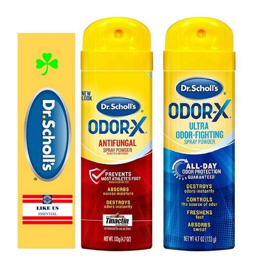 ☘️4.7oz (133g) 4.7oz (133g) Dr. Scholl's OdorX ANTIFUNGAL (RED) or ODORFIGHTING (BLUE) Foot