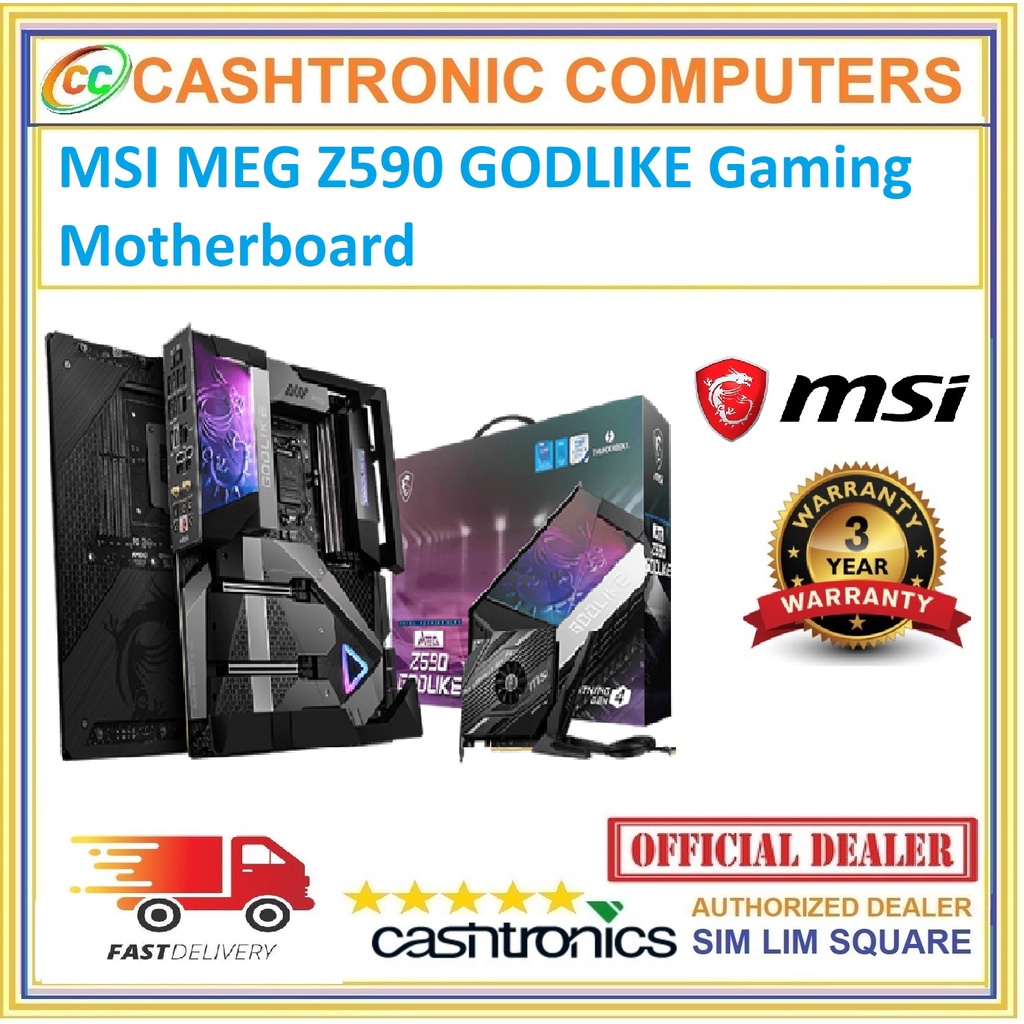 MSI MEG Z590 GODLIKE Gaming Motherboard Shopee Singapore