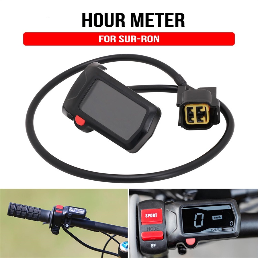 Electric Bike Digital Handlebar Speedometer Hour Meter For SurRon