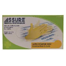 Assure Latex Powder-Free Disposable Gloves 100's (S/M/L) | Shopee Singapore