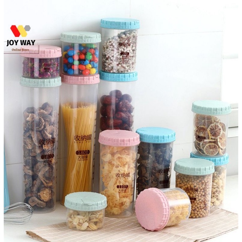 Canister Airtight Food Container food storage set transparent Bekas ...