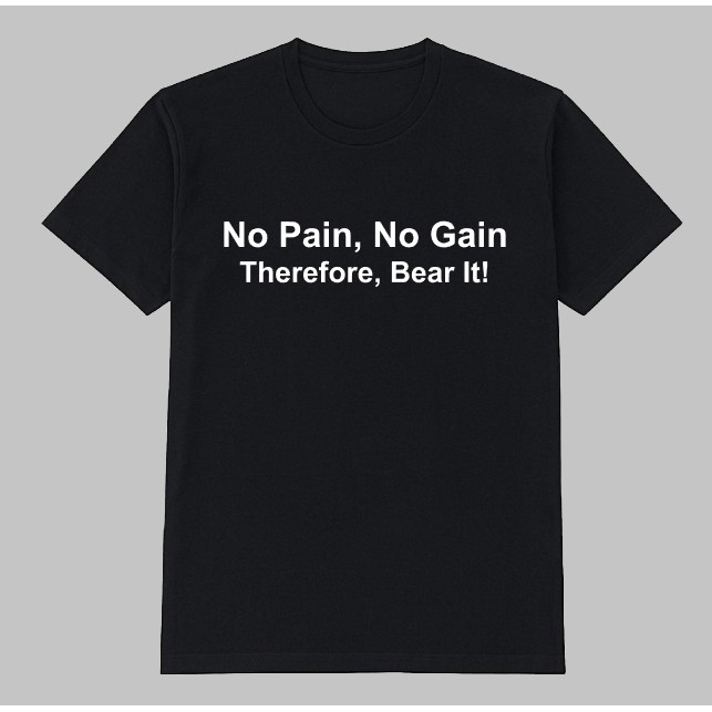 Fashion stylist T shirt No Pain No Gain | Shopee Singapore