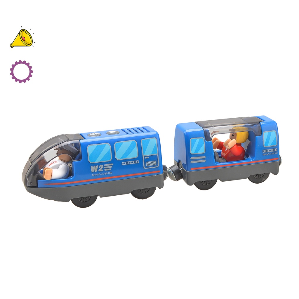 Wooden train set electric engine sales