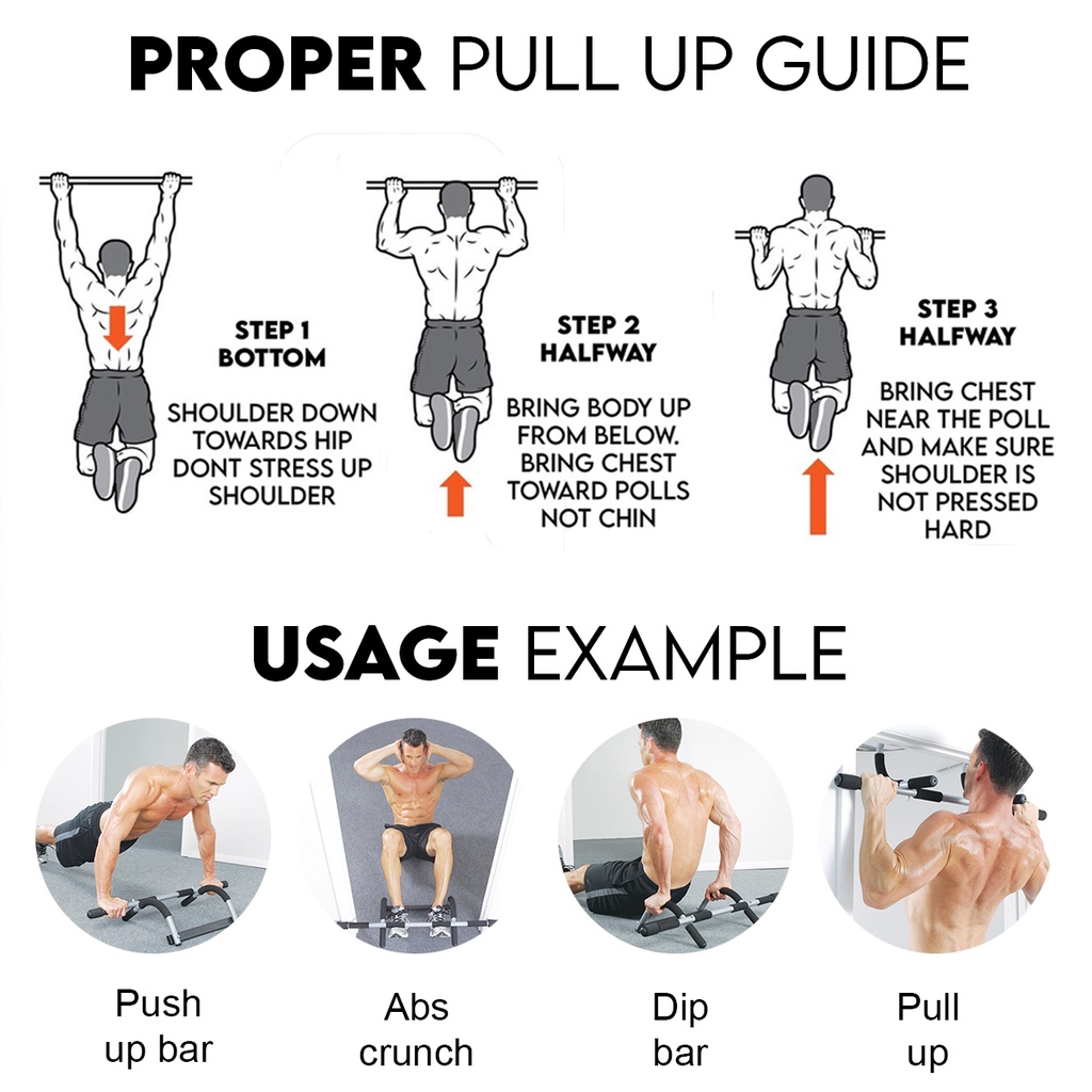 Iron gym pull discount up bar dips