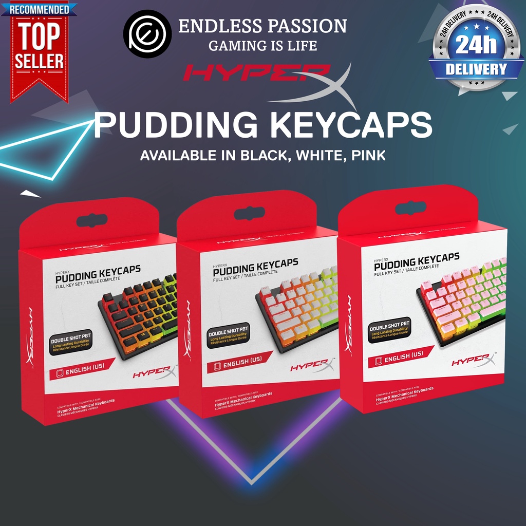 HyperX Pudding Keycaps Double Shot PBT Keycap Set Shopee Singapore