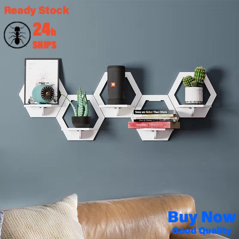 Punch-free bedside rack wall hanging living room wall decoration ...