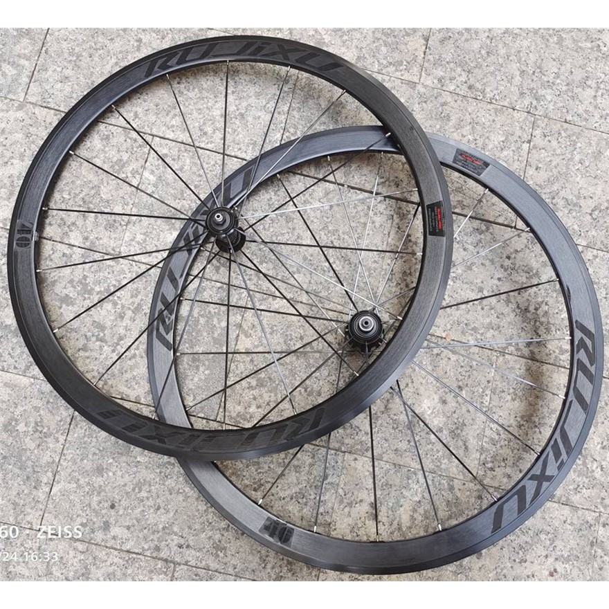 RUJIXU 700C 40mm Front 16h Rear wheel 21 holes Carbon fiber tube