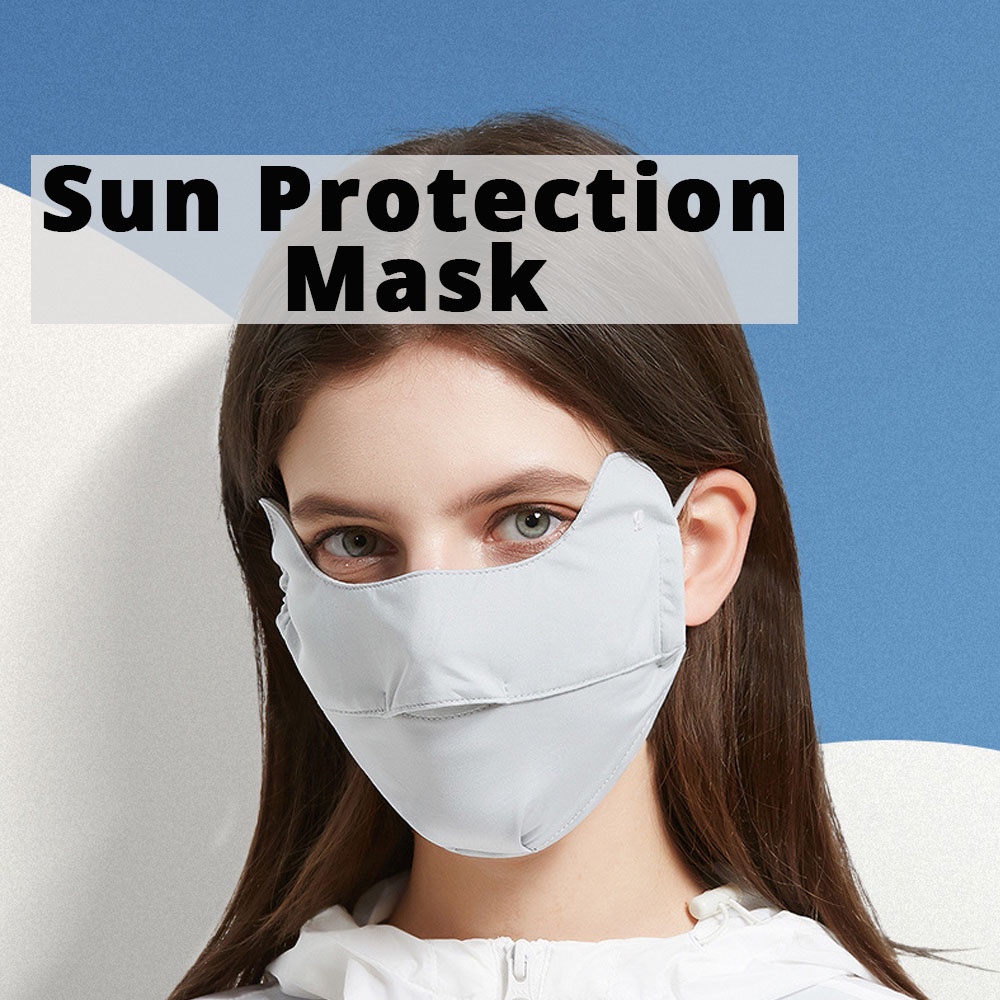 {SG} SPF50 + Sun Protection Face Mask Ear Hanging with Nose Eye Corner
