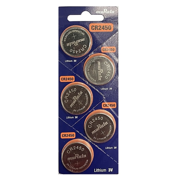 [SG] muRata CR2450 Lithium Cell Button Battery (5 Pieces) | Shopee ...