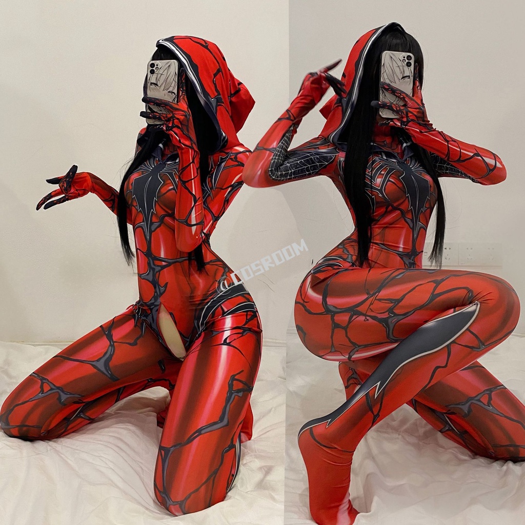 Venom Carnage Spiderman Cosplay Costume Bambini Adulto Zentai Body
