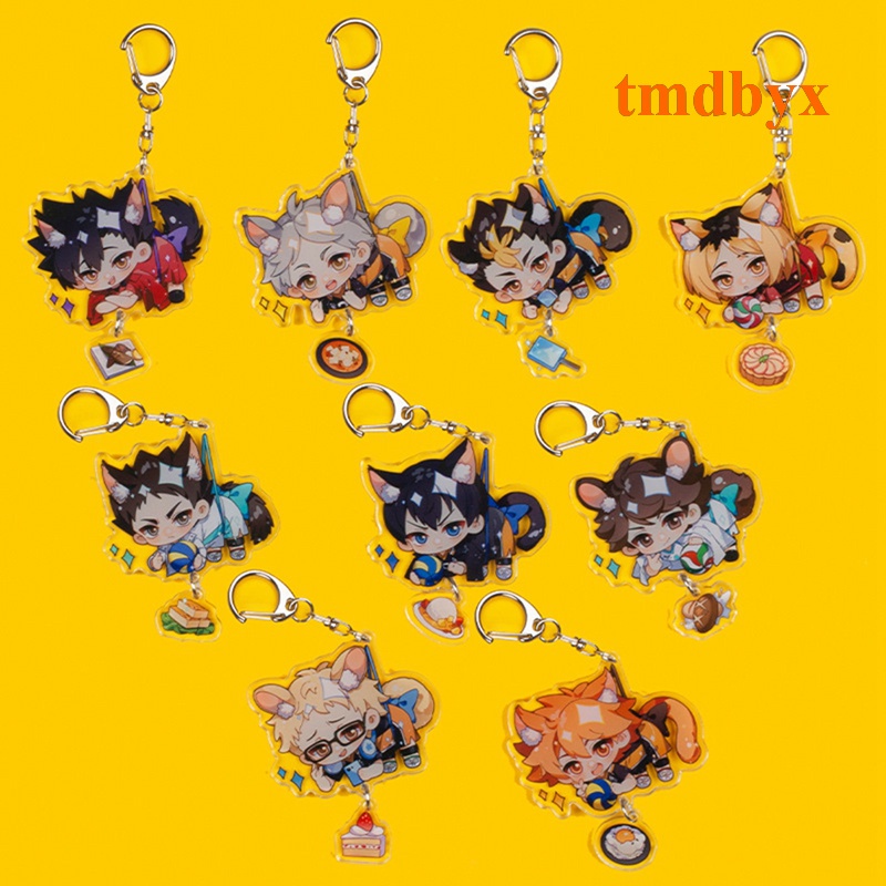 Haikyuu!!! Q Version Clay Man Changeable Face Figura mobile Shoyo Hinata/Oikawa Tooru/Tobio Kageyama/Kozume Kenma PVC Anime Personaggio Figure Collezionabili Decorazioni