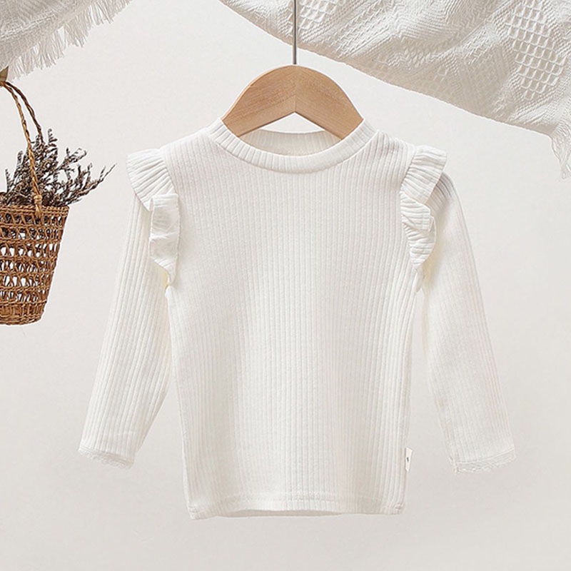 Baby Spring Clothes Long Sleeve Bottoming T-Shirt Korean Style Girls ...