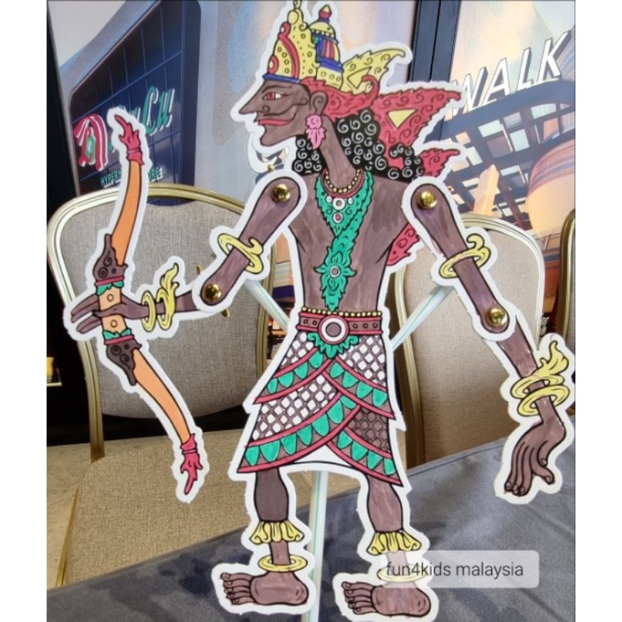 [NEW PACKAGING] DIY Wayang Kulit Puppet Kit with mini marker pens