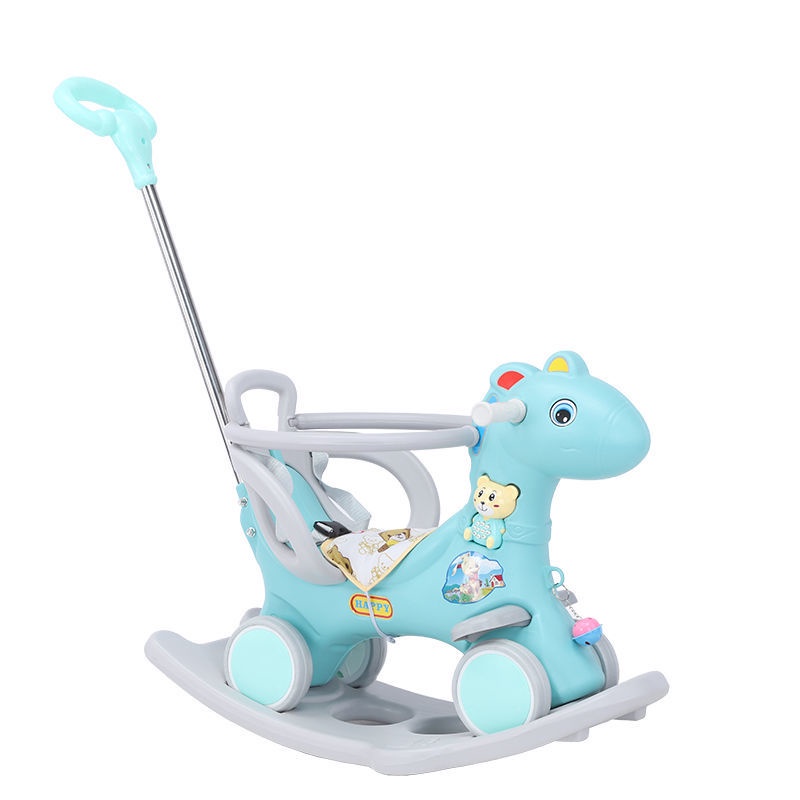Large Wooden Horse Children Rocking Horse 0-5 Years Old Baby Toy ...