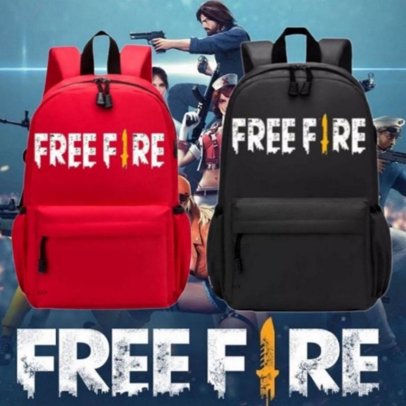 Simple Elementary And Kindergarten Boys School Bag FREE FIRE Vantell