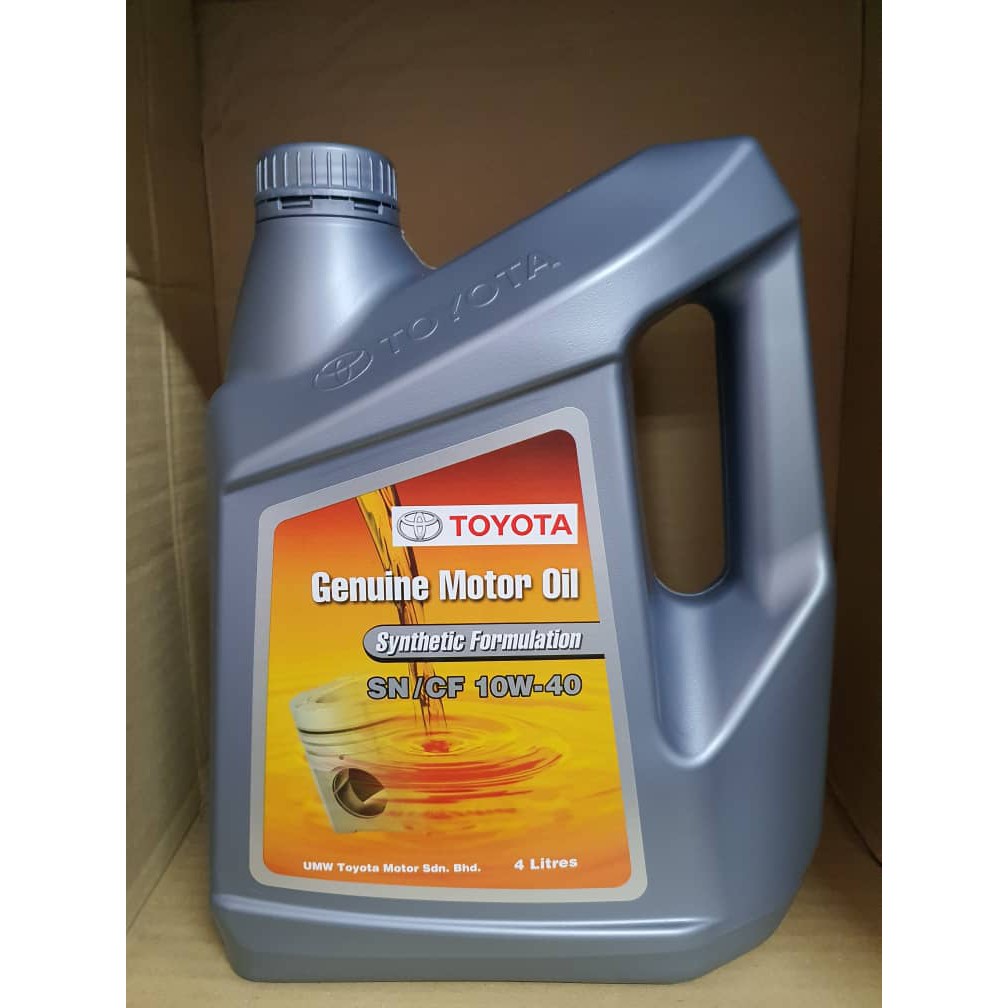 Toyotta 10W40 SEMI SYNTHETIC ENGINE OIL | Enjin Oil 10 40 Black Oil ...