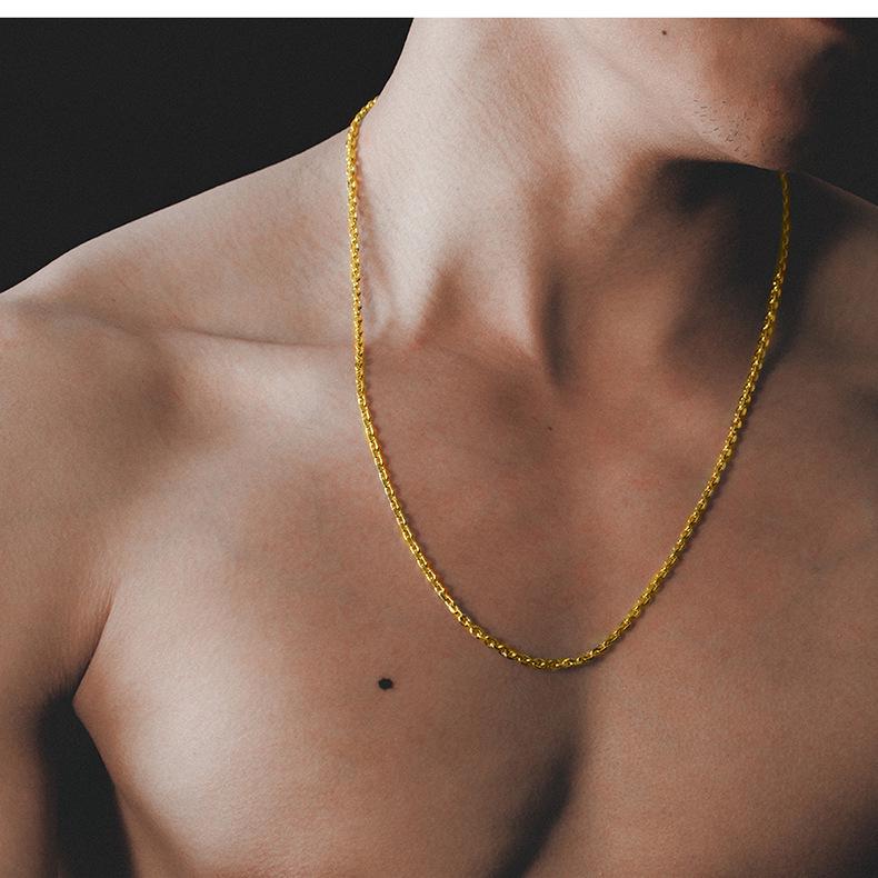 Choker mens hot sale gold necklace