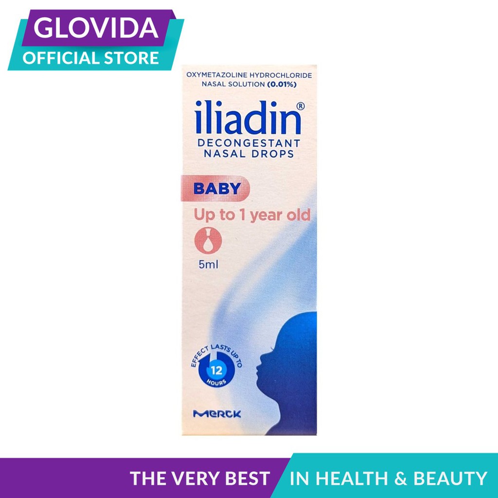 Iliadin Decongestant Nasal Baby Drops 0.01 5ml, Exp Feb26 Shopee