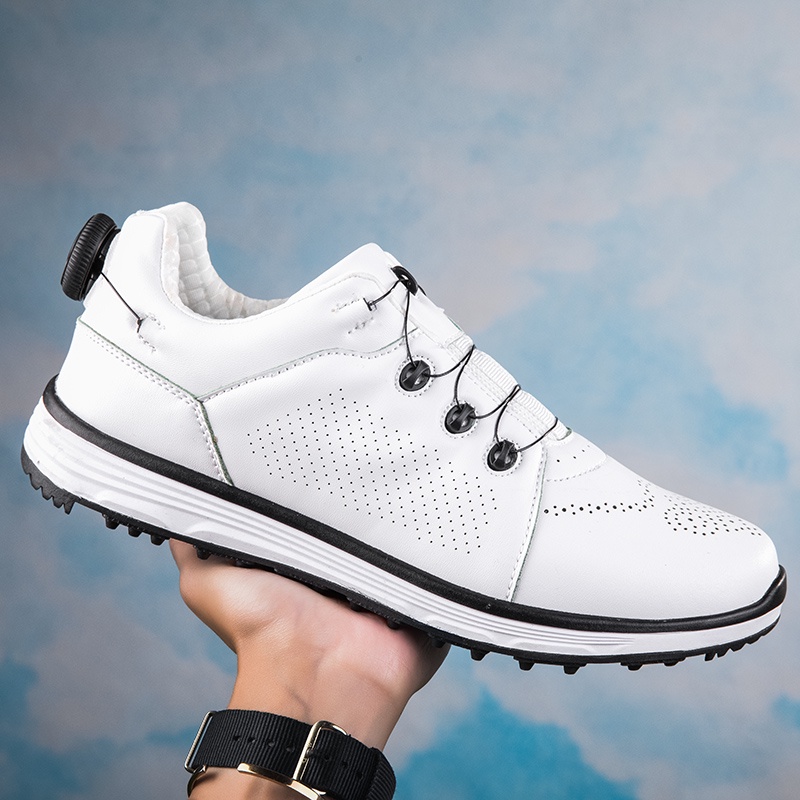 Footjoy2022 Men Genuine Leather Golf Shoes Outdoor Waterproof Anti