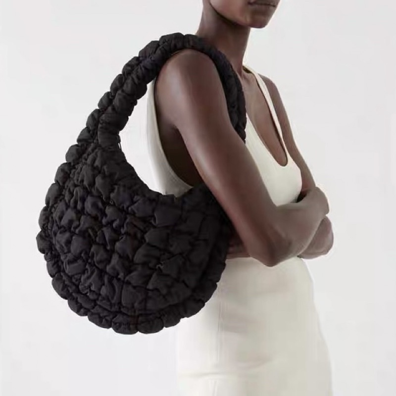 COS inspired puffer shoulder women’s bag | Shopee Singapore