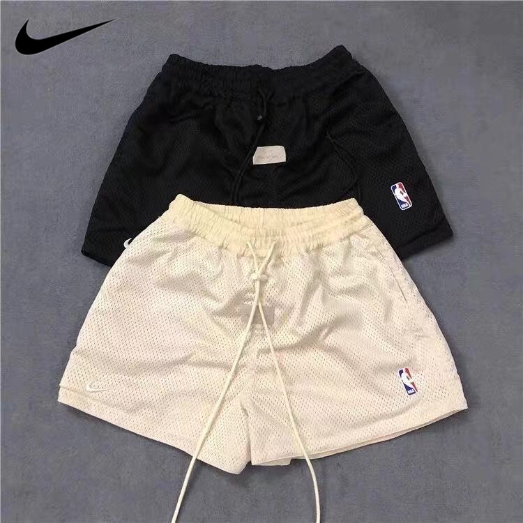 【Ready Stock】100%Authentic FOG FEAR OF GOD Joint NBA Double Mesh Shorts High Street American Sports Casual Pants