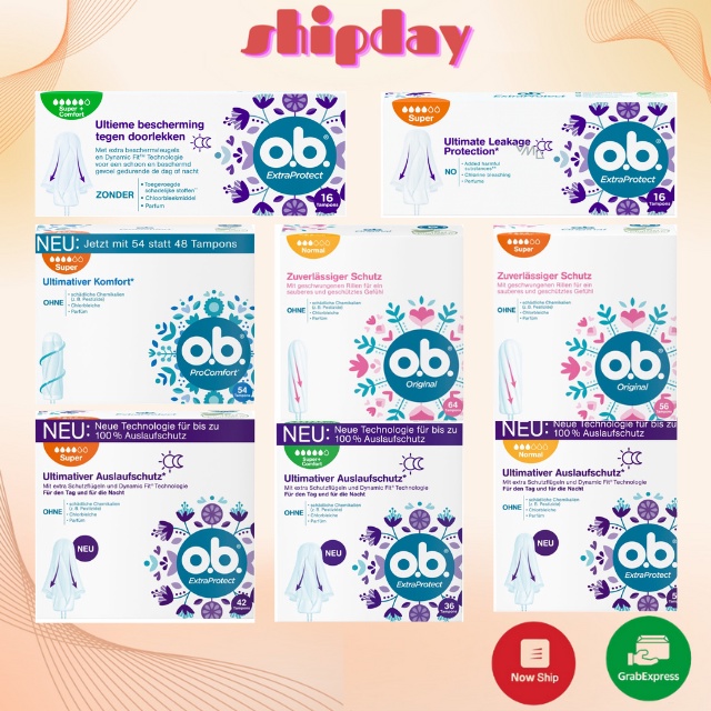 Tampons Germany (OB, FACELLE, JESSA) German Standard Goods Full